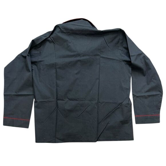 Oscar de la Renta Men’s Pajama Set - Size Large, Gray with Red Piping - Picture 2 of 6